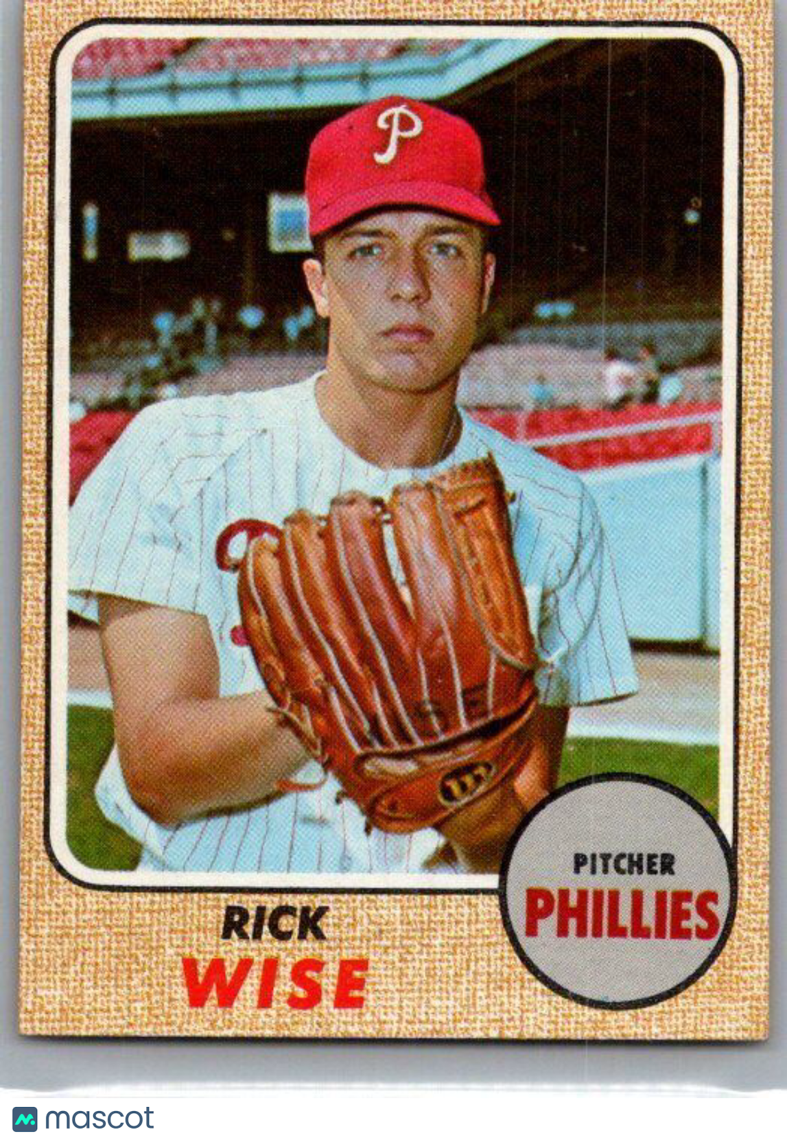 1968 Topps #262 Rick Wise EX/NM