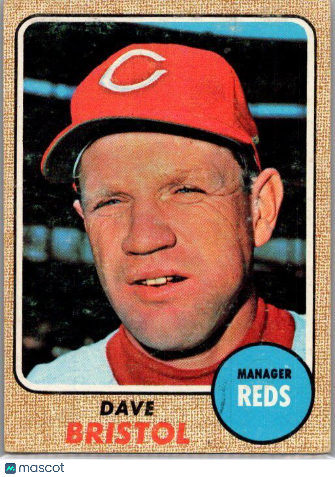 1968 Topps #148 Dave Bristol VG/EX