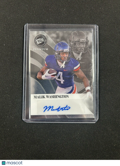 2024 Leaf Press Pass Premium Malik Washington auto /49