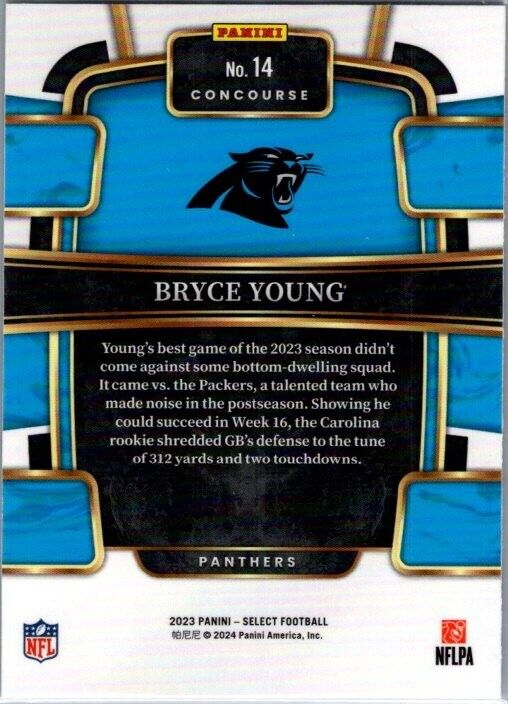 2023 Panini Select - Concourse #14 Bryce Young (RC)