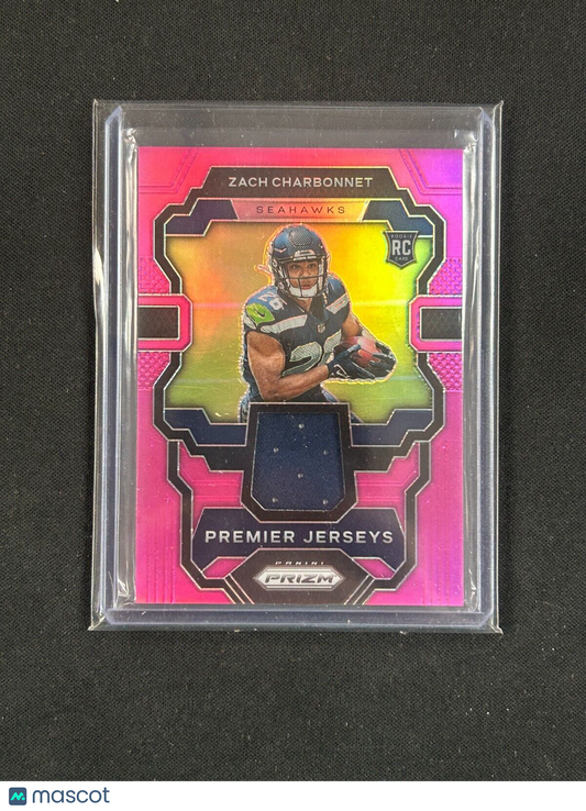 2023 Panini Prizm - Premier Jerseys #PJ-ZC Zach Charbonnet (MEM, RC)