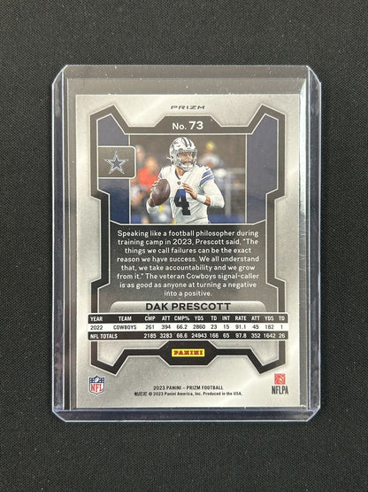 2023 Panini Prizm - Purple Pulsar Prizm #73 Dak Prescott