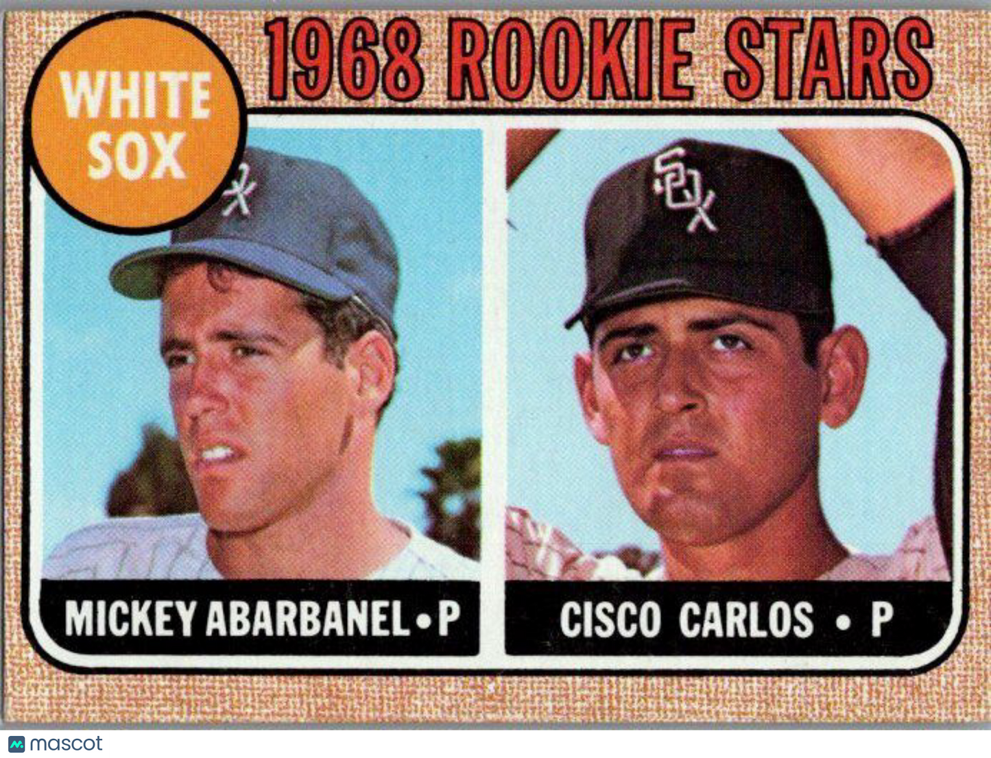 1968 Topps #287 White Sox 1968 Rookie Stars (Mickey Abarbanel / Cisco Carlos)