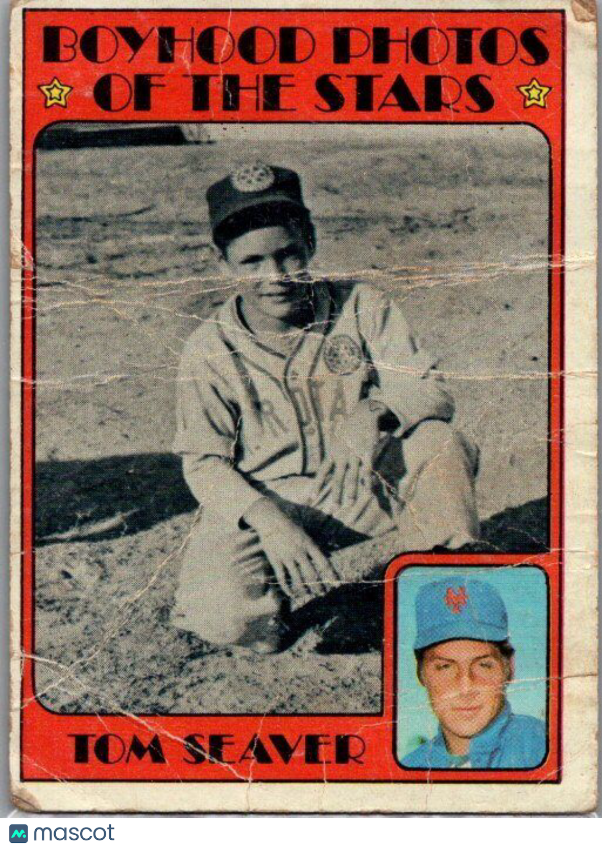 1972 Topps #347 Tom Seaver CREASE