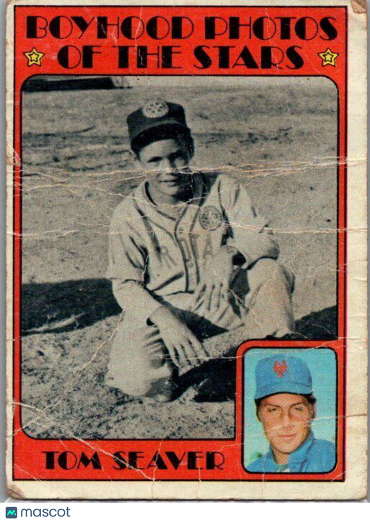 1972 Topps #347 Tom Seaver CREASE