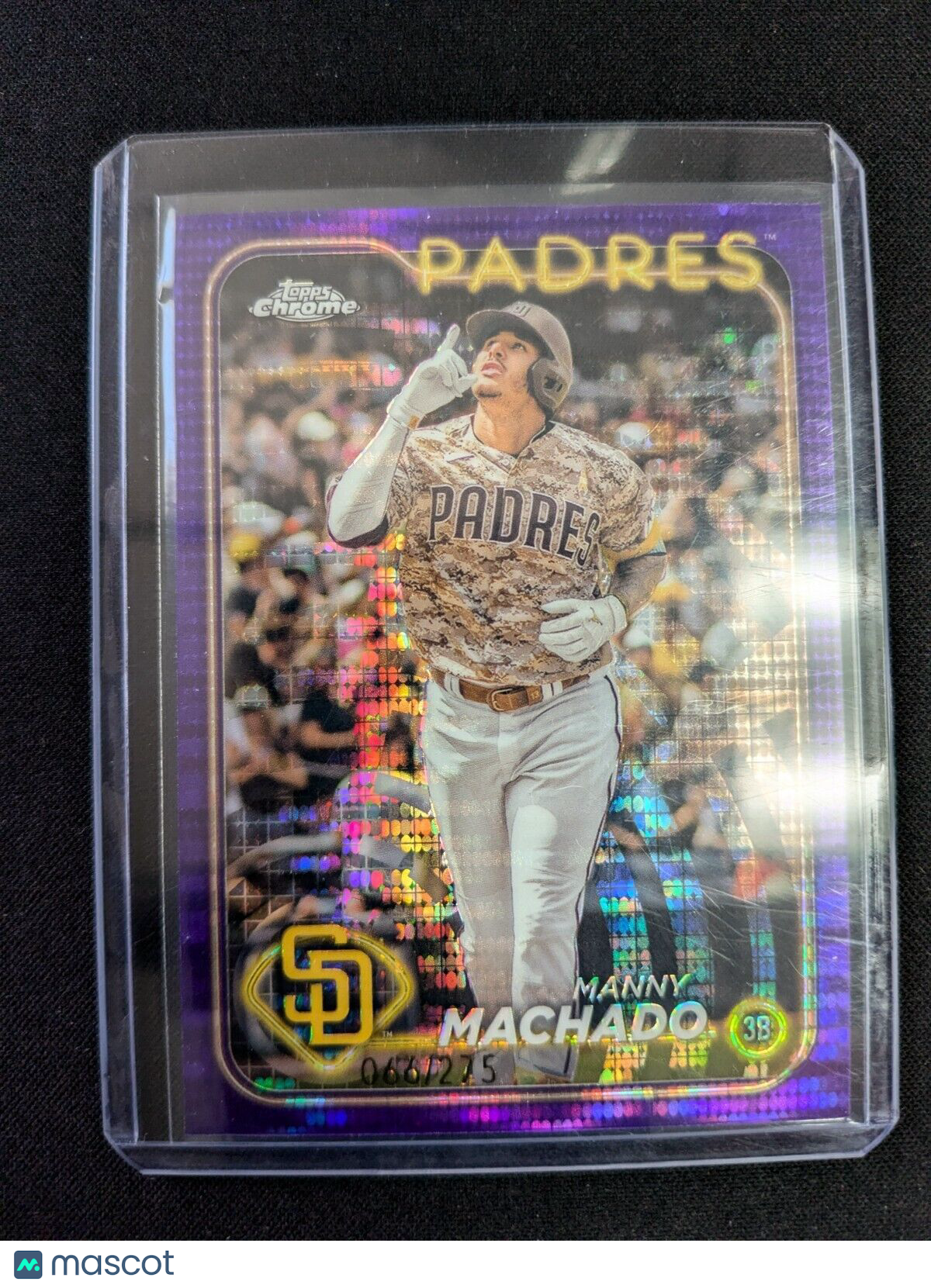 2024 Topps Chrome Purple Sonar- #12 Manny Machado 66/275