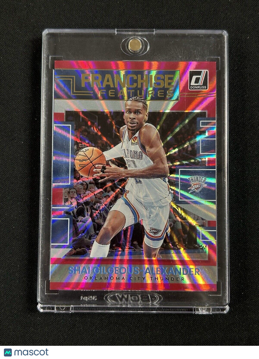 2022 Panini Donruss Franchise Features Pink Burst Shai Gilgeous-Alexander