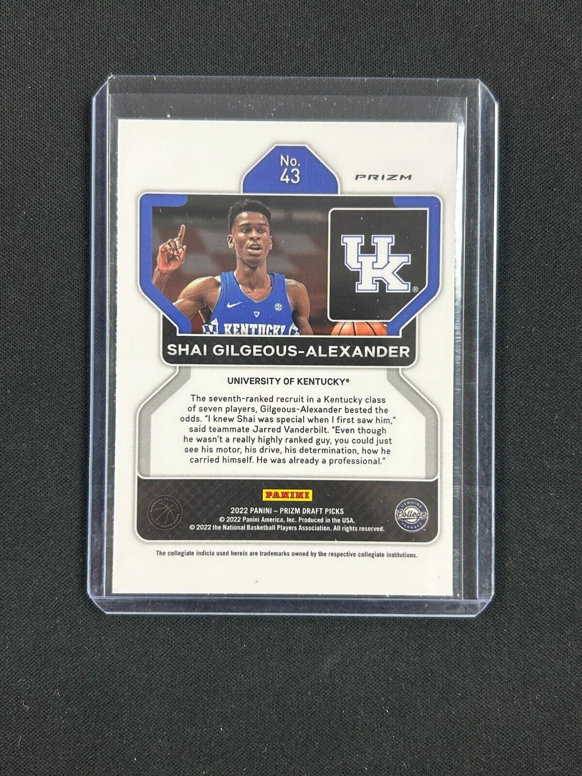 2022-23 Panini Prizm Draft Picks - #43 Shai Gilgeous-Alexander