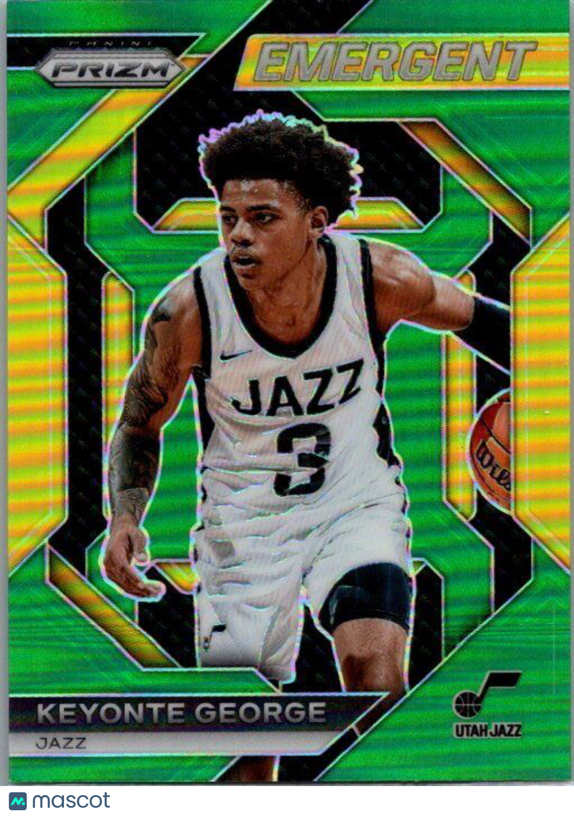 2023-24 Panini Prizm #2 Keyonte George Emergent Prizms Green