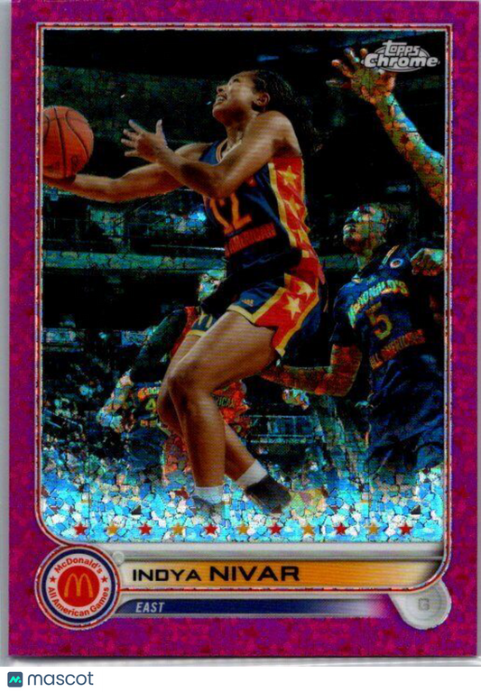 2022 Topps Chrome McDonald's All American #30 Indya Nivar Fuchsia #/150