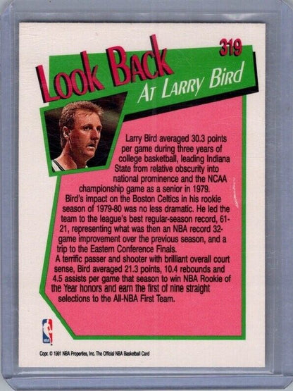 1991-92 NBA Hoops Larry Bird #319