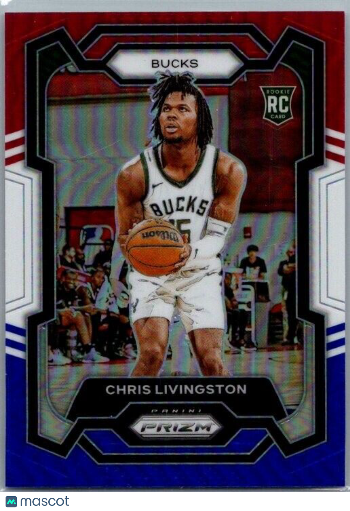 2023-24 Panini Prizm - #156 Chris Livingston (RC) Red White Blue