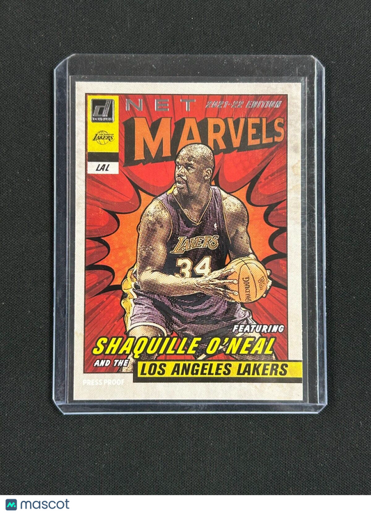 2021-22 Donruss Net Marvels #4 Shaquille O'Neal