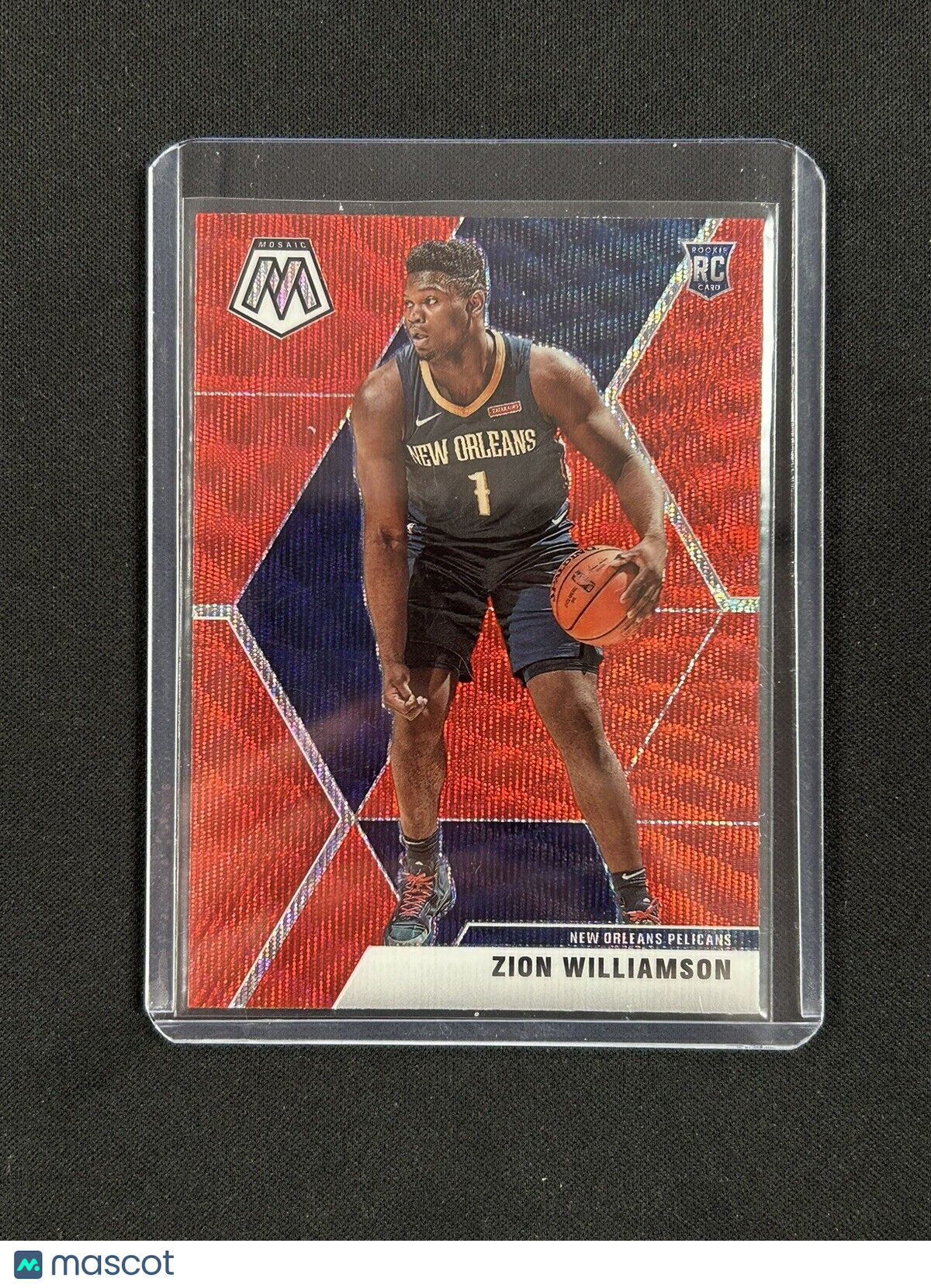 2019-20 Panini Mosaic - Rookies Red Prizm #209 Zion Williamson (RC)