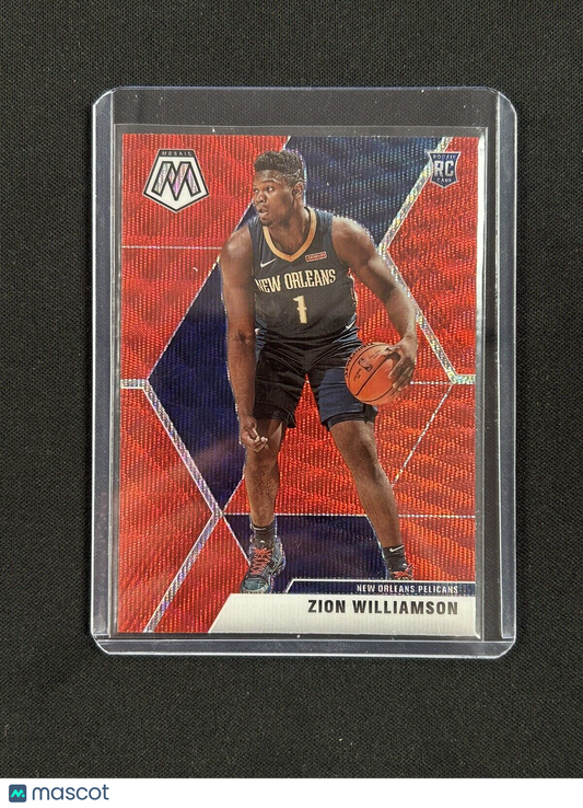 2019-20 Panini Mosaic - Rookies Red Prizm #209 Zion Williamson (RC)