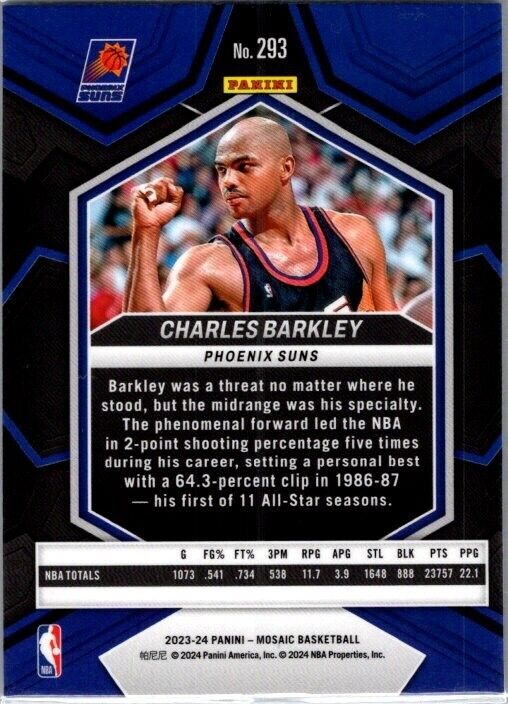 2023-24 Panini Mosaic Charles Barkley #293 NBA Greats