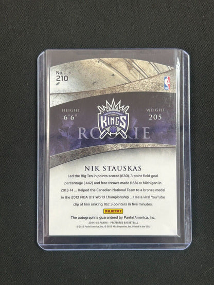 2014-15 Panini Preferred - Crown Royale Autographs #173 Nik Stauskas /75