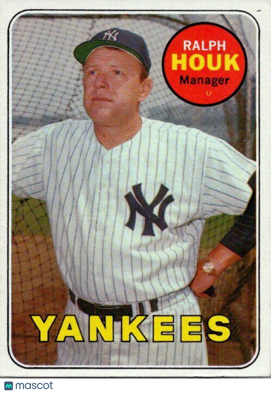 1969 Topps #447b Ralph Houk last name in white