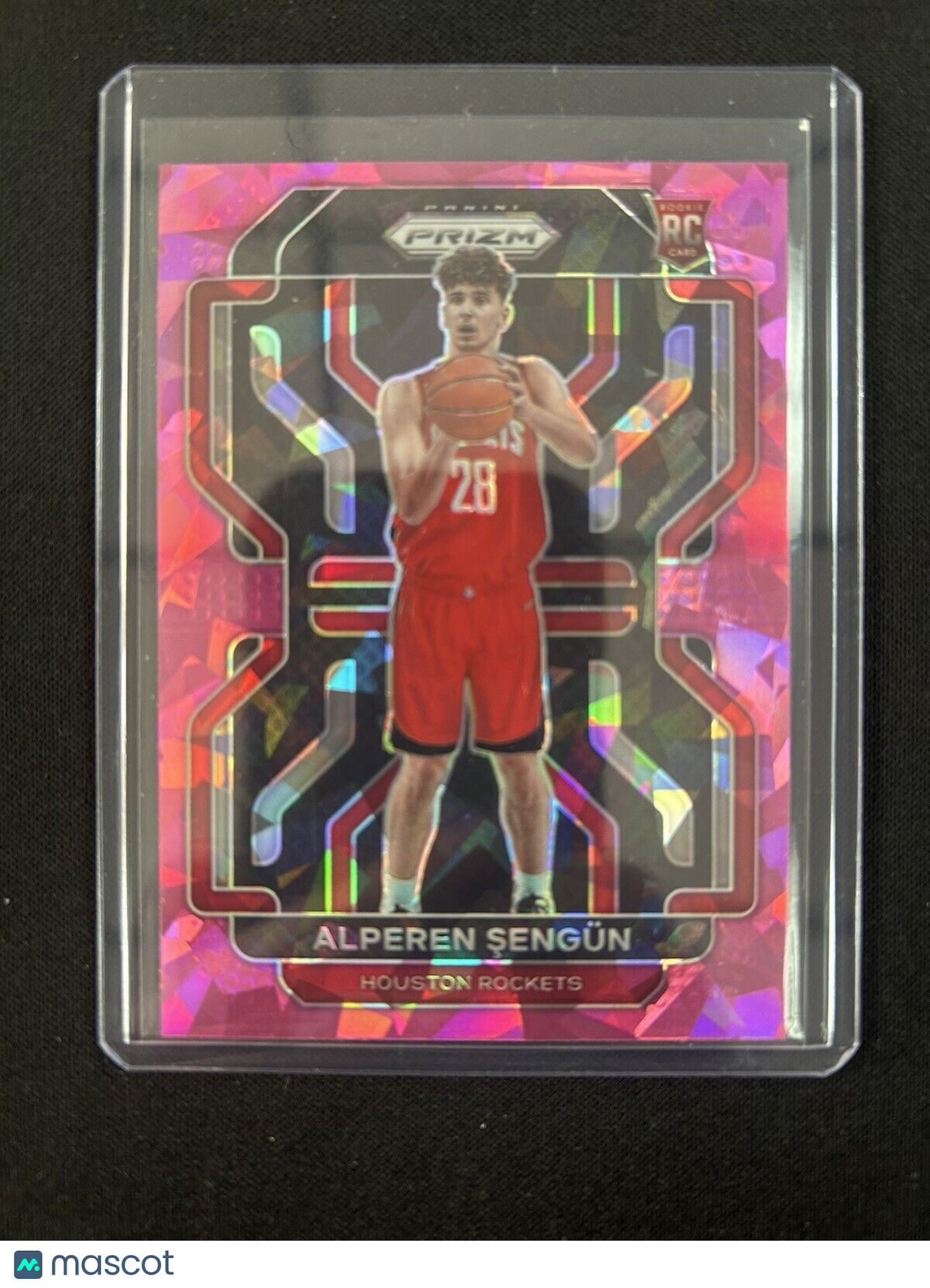 2021-22 Panini Prizm #318 Pink Cracked Ice Alperen Sengun Rookie Rockets RC SP