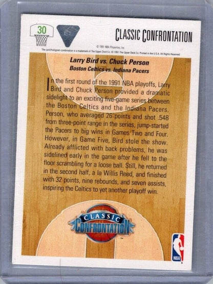 1991-92 Upper Deck - Classic Confrontation #30 Larry Bird, Chuck Person