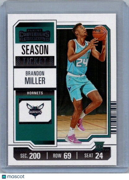 2023-24 Panini Contenders - Season Ticket #24 Brandon Miller (RC)