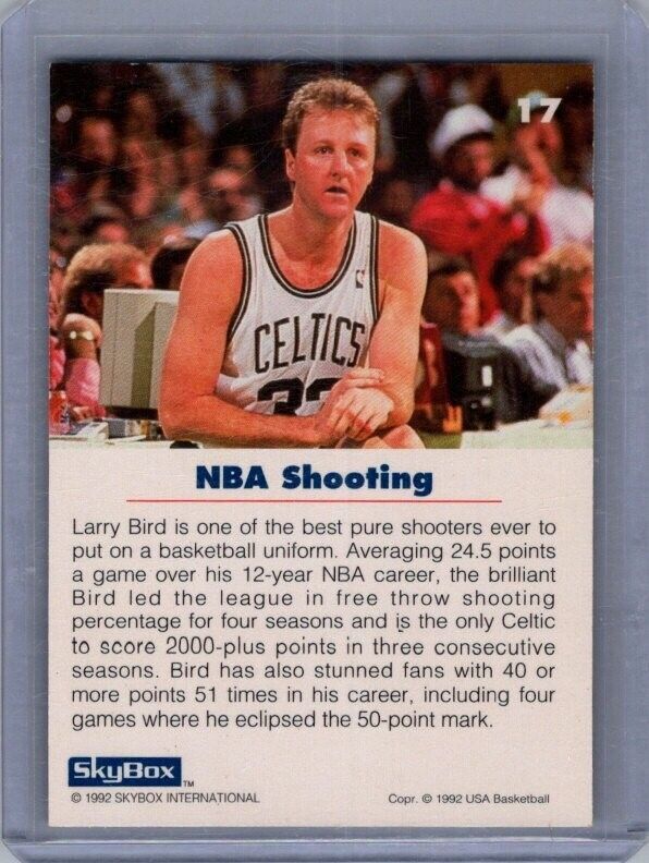 1992 Skybox USA - #17 Larry Bird