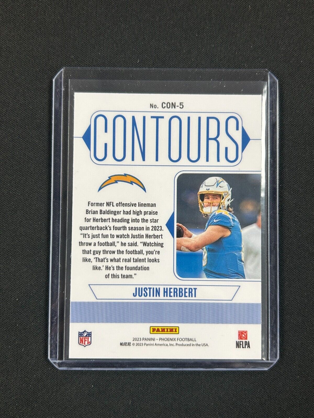 2023 Panini Phoenix - Contours #CON-5 Justin Herbert