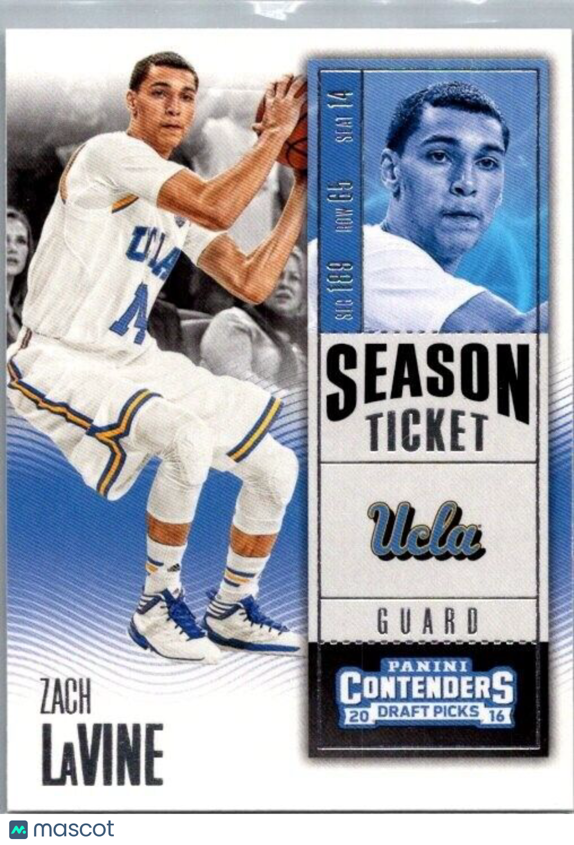 2016-17 Panini Contenders Draft Picks - Season Ticket #14 Zach LaVine