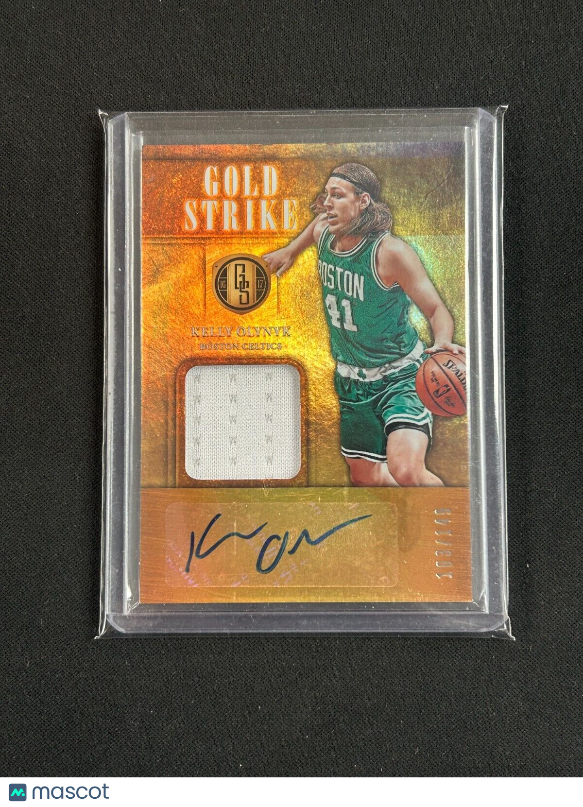 2016-17 Panini Gold Standard - Gold Strike Signatures #26 Kelly Olynyk /149 (AU)