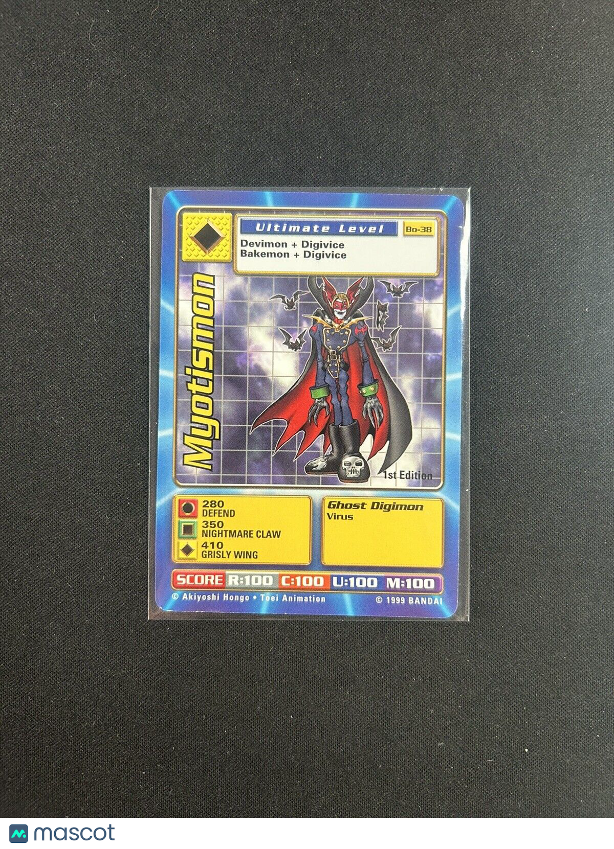 Myotismon Bo-38 | Digimon 1st Edition Digi-Battle Series 1 TCG | Bandai 1999