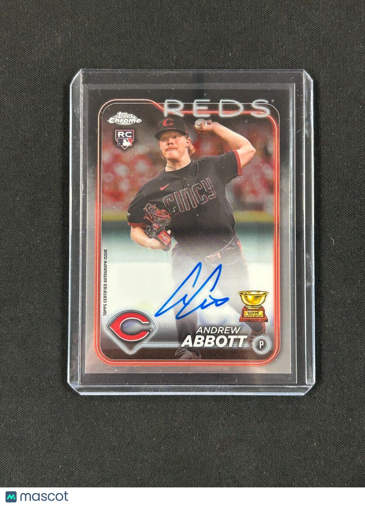 2024 Topps Chrome - Rookie Autographs #RA-AA Andrew Abbott (AU, RC)