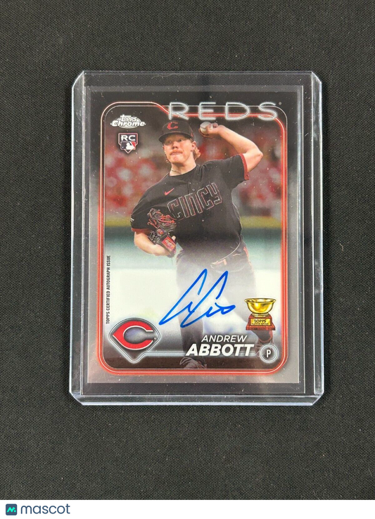 2024 Topps Chrome - Rookie Autographs #RA-AA Andrew Abbott (AU, RC)