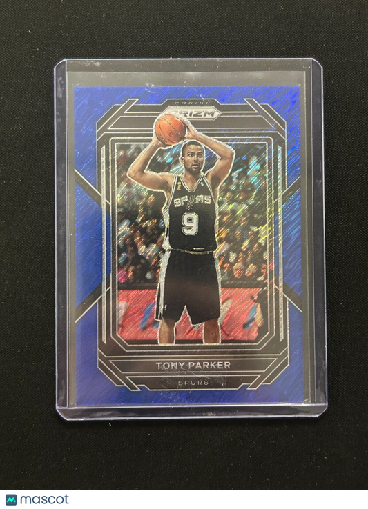 2022-23 Panini Prizm Blue Shimmer #299 Tony Parker