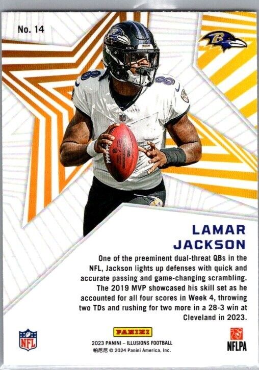 2023 Panini Illusions - Shining Stars #14 Lamar Jackson