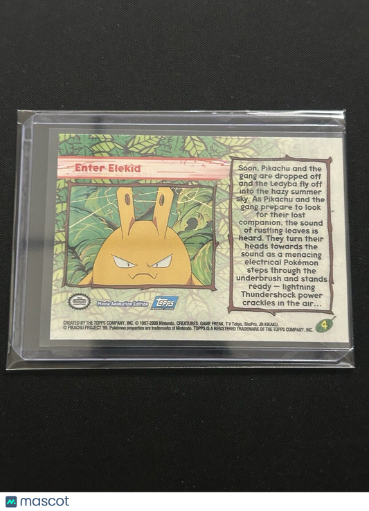 Pokemon Topps - Enter Elekid - Foil - Pokemon The Movie 2000