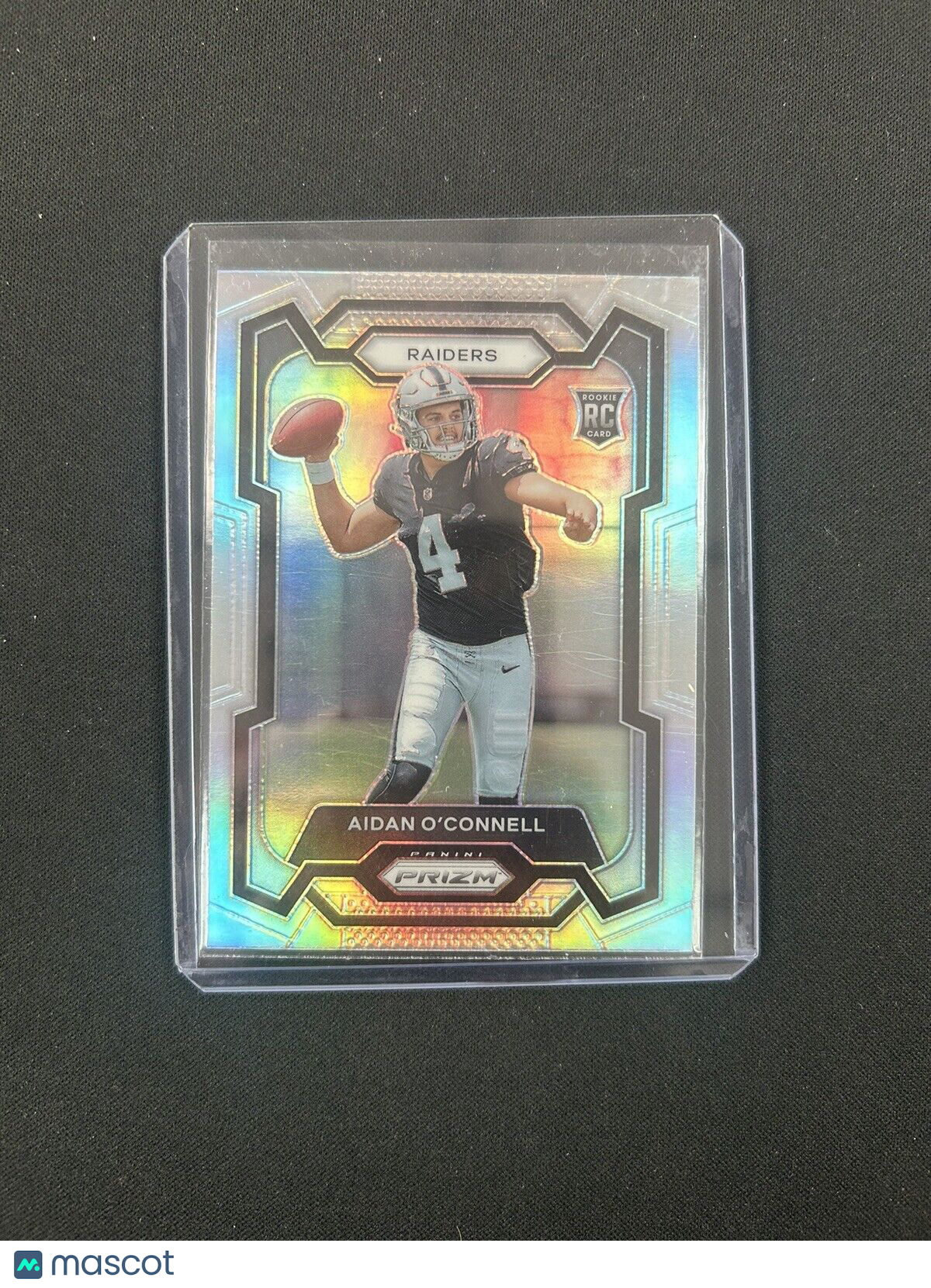 2023 Panini Prizm Aidan O'Connell Silver Prizm Rookie Card RC #360 Raiders