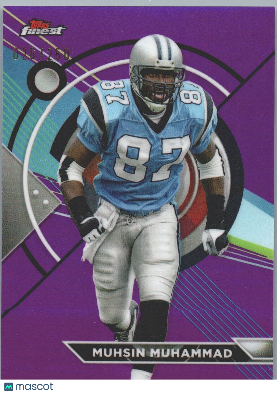 2023 Topps Composite Football Muhsin Muhammad Finest Purple Refractor #026/250