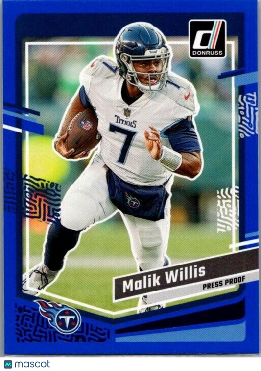 2023 Panini Donruss Press Proof Blue - #289 Malik Willis