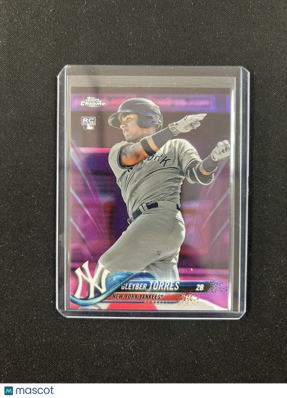 2018 Topps Chrome Pink Refractor RC B #31 New York Yankees Gleyber Torres