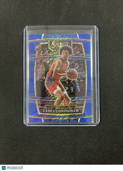 2021-22 Panini Select Cade Cunningham Concourse Blue Shimmer Rookie #11