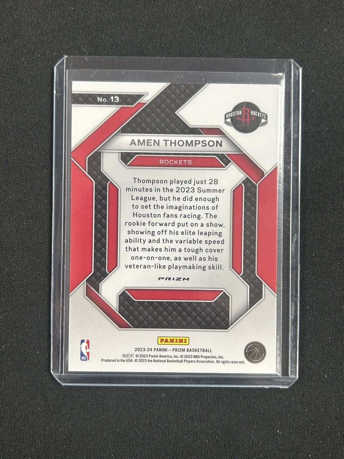 2023-24 Panini Prizm - Emergent #13 Amen Thompson (RC)