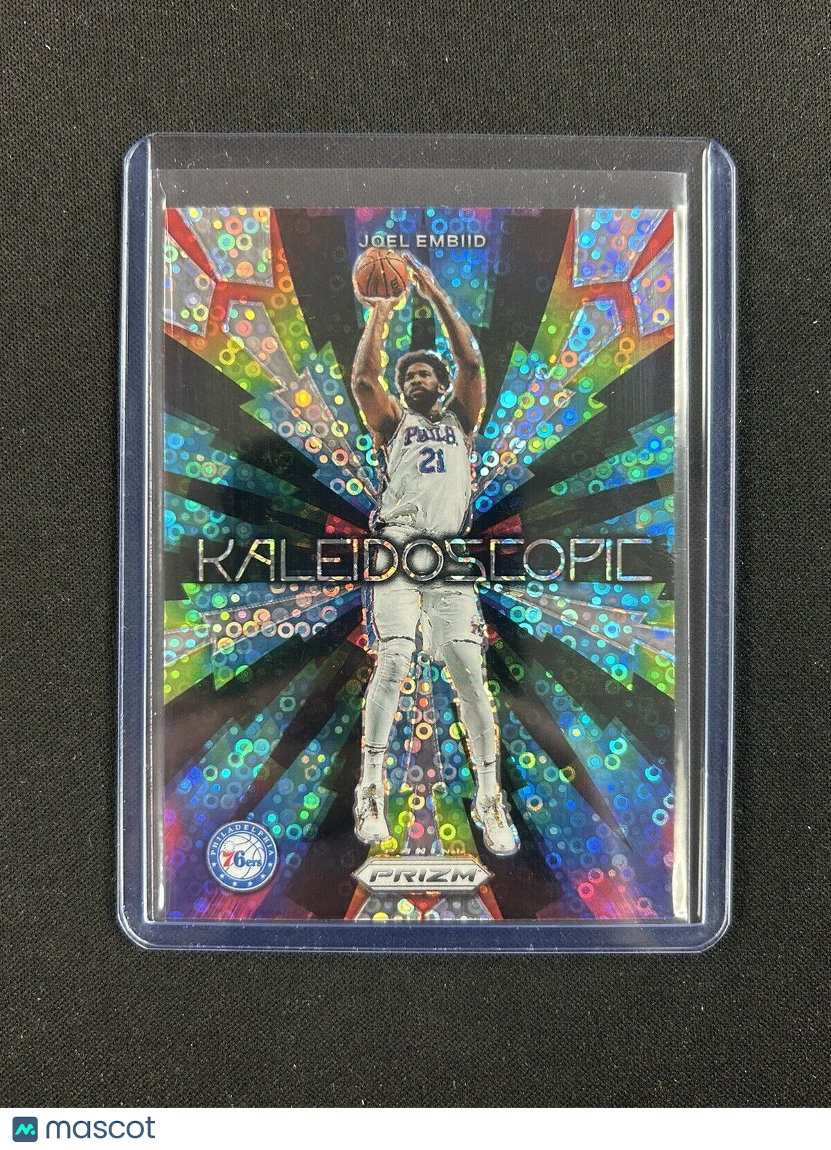 2023-24 Panini Prizm - Kaleidoscopic Fast Break Prizm #9 Joel Embiid