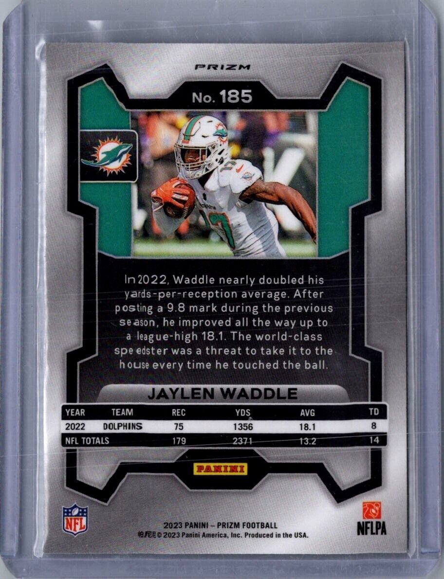 2023 Panini Prizm - Silver Prizm #185 Jaylen Waddle