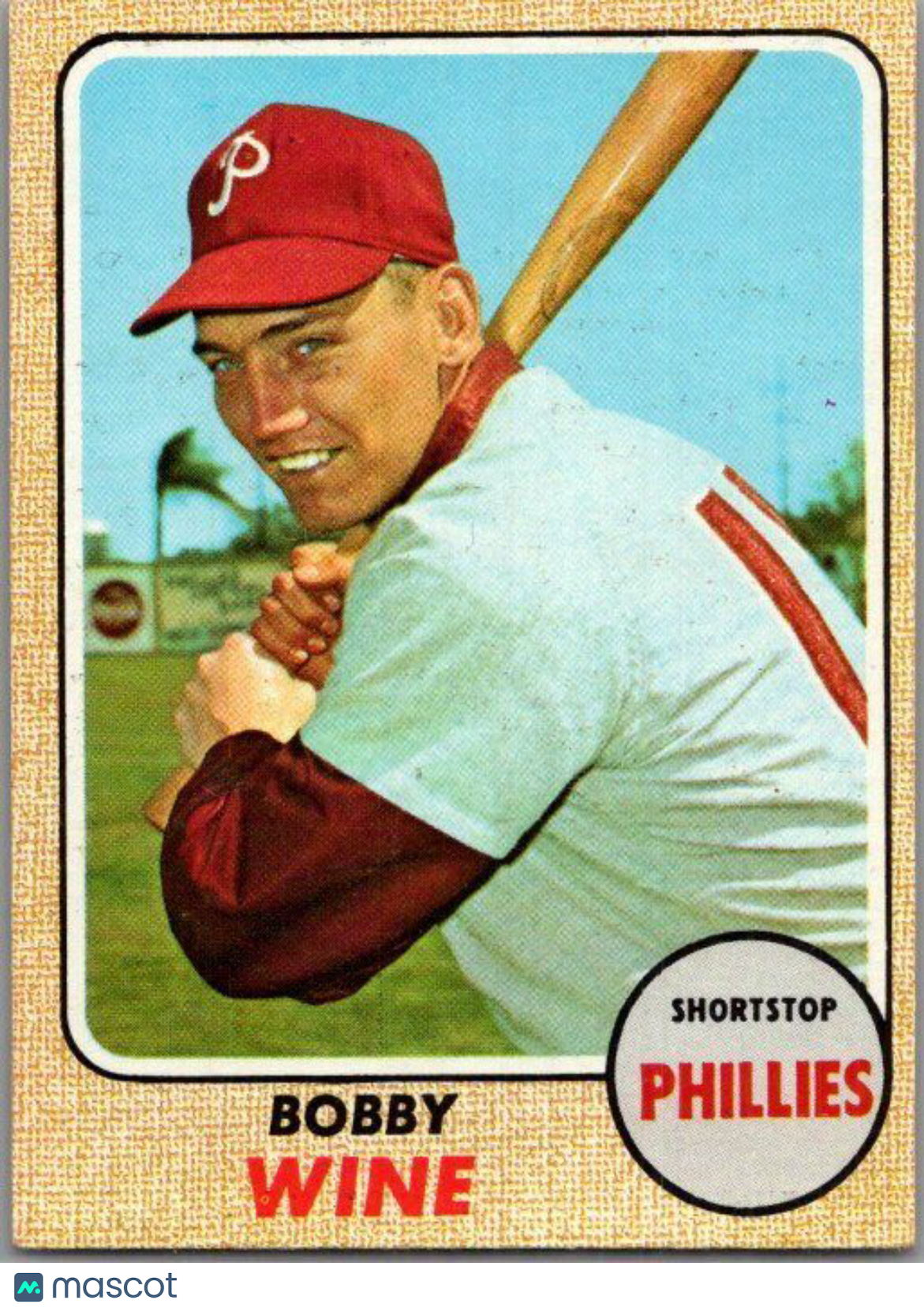 1968 Topps #396 Bobby Wine EX/NM