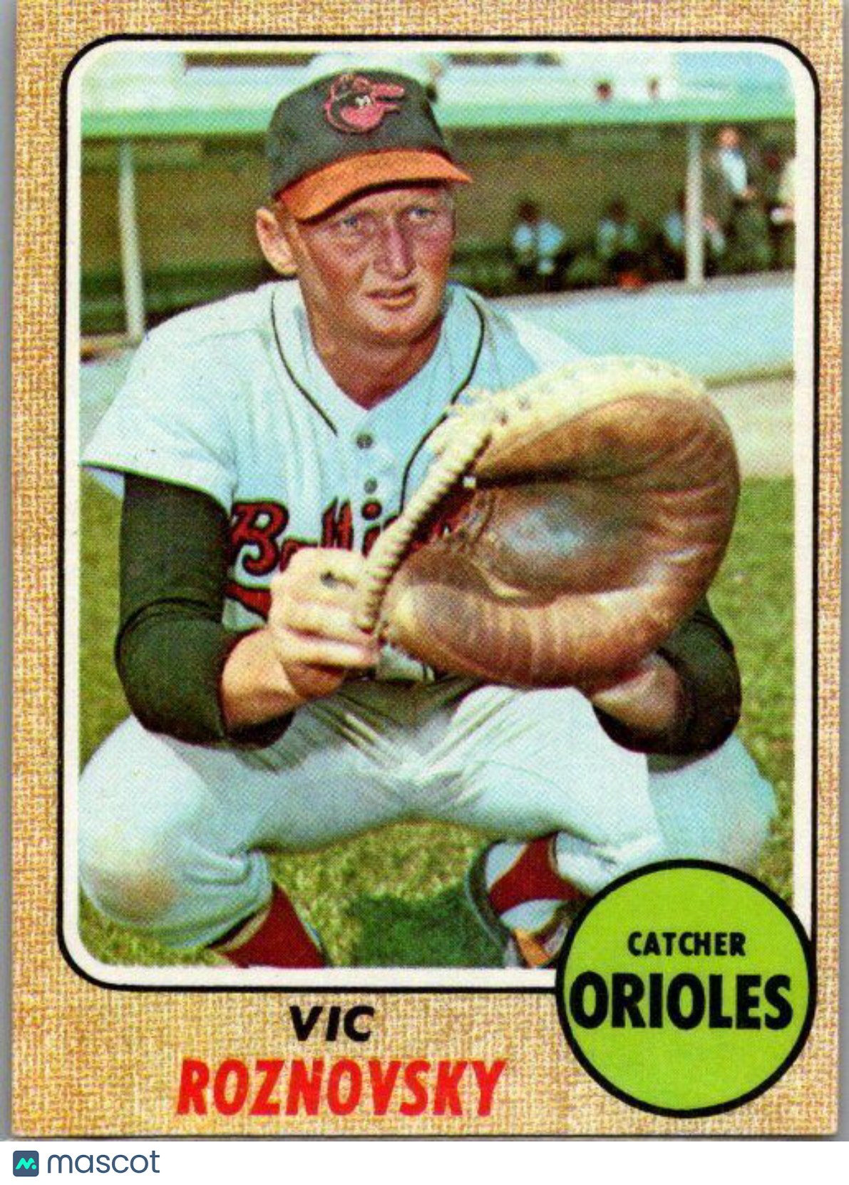 1968 Topps #428 Vic Roznovsky EX/NM