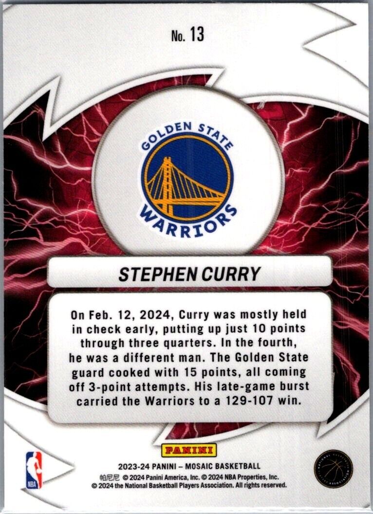 2023-24 Panini Stephen Curry #13