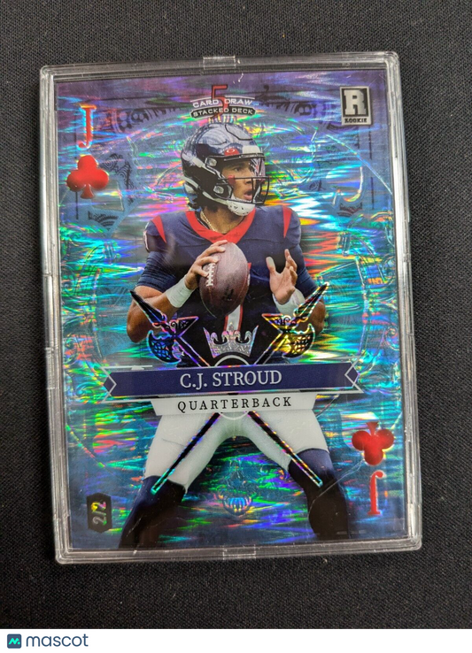 2023 Wild Card CJ Stroud #SD-CS Blue Holo-Lux 5 Card Draw Stacked Deck (RC) 2/2