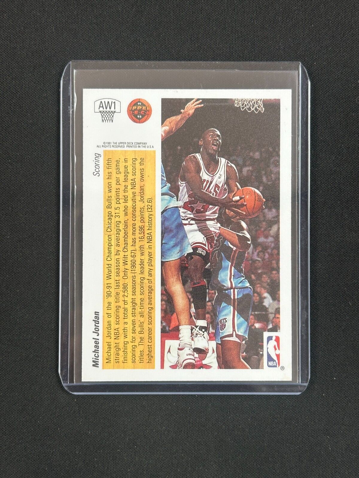 1991-92 Upper Deck Scoring #AW1 Michael Jordan