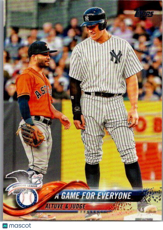 2018 Topps Update #US79 A Game For Everyone (Jose Altuve / Aaron Judge)