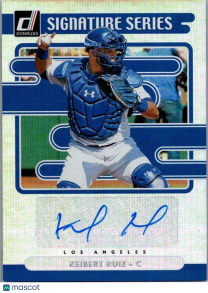 2021 Donruss #SS-KR Keibert Ruiz Signature Series Blue #/99